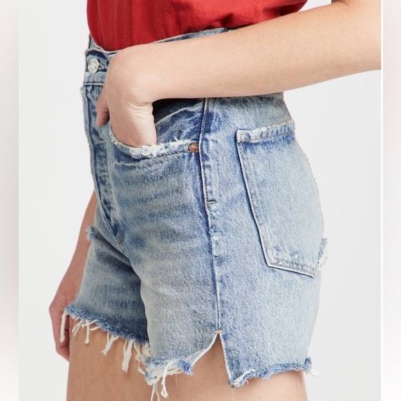 NWT Agolde Dee Ultra High Rise Shorts Size 23 Color Riccochet - Picture 3 of 7